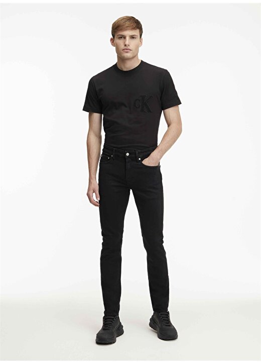 Calvin Klein Jeans Normal Bel Normal Siyah Erkek Denim Pantolon J30J3236881BY 1