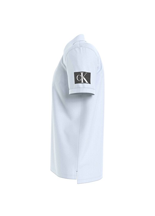 Calvin Klein Jeans Düz Beyaz Erkek Polo T-Shirt J30J323394CYR 4
