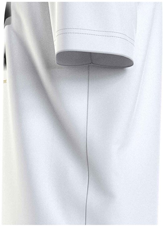 Calvin Klein Jeans Baskılı Beyaz Erkek T-Shirt J30J324645YAF 4