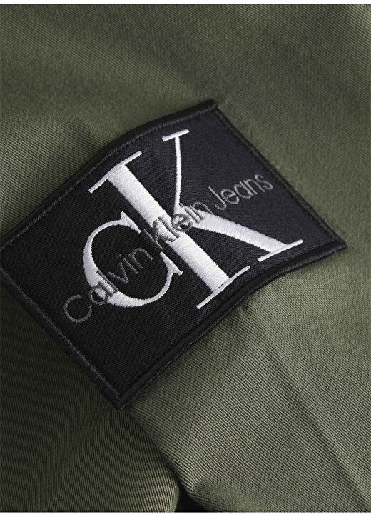 Calvin Klein Jeans Normal Koyu Yeşil Düz Erkek Gömlek J30J323255LDY 2