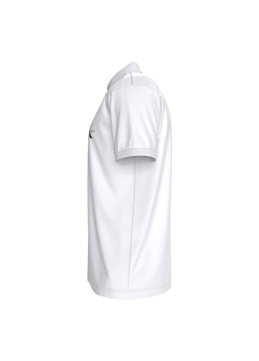Calvin Klein Jeans Düz Beyaz Erkek Polo T-Shirt J30J323395YAF 4