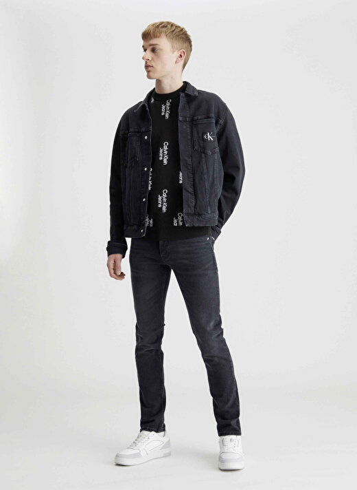 Calvin Klein Jeans Siyah Erkek Denim Ceket J30J3245771BY 3