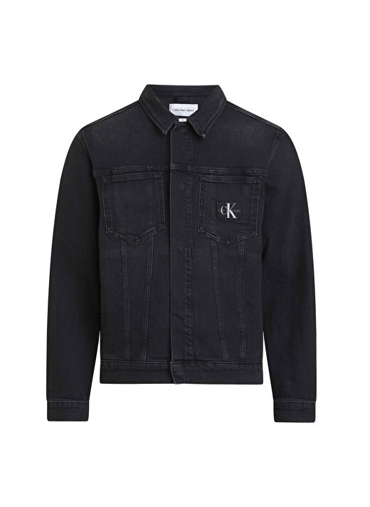 Calvin Klein Jeans Siyah Erkek Denim Ceket J30J3245771BY 1