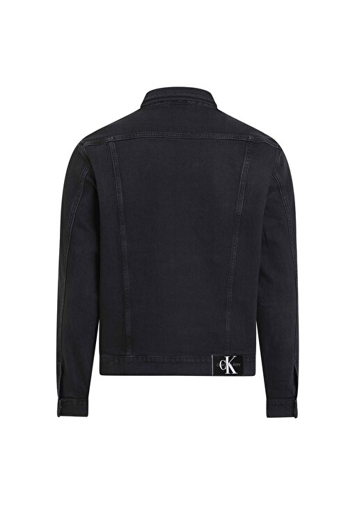 Calvin Klein Jeans Siyah Erkek Denim Ceket J30J3245771BY 4