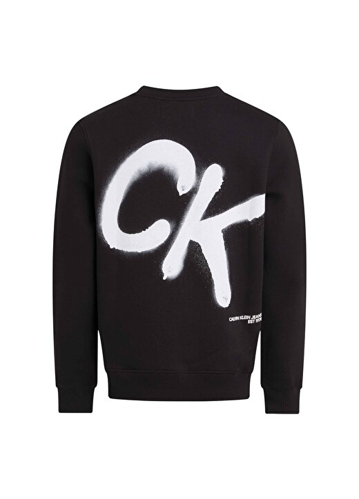 Calvin Klein Jeans Siyah Erkek Sweatshırt J30J324625BEH 3
