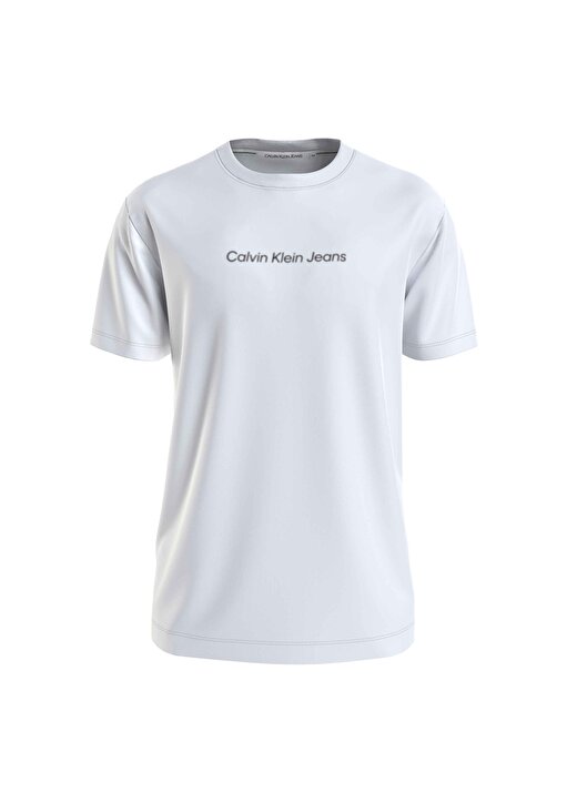 Calvin Klein Jeans Düz Beyaz Erkek T-Shirt J30J324646YAF 1