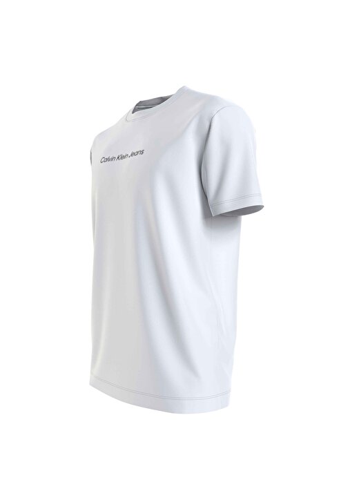 Calvin Klein Jeans Düz Beyaz Erkek T-Shirt J30J324646YAF 2