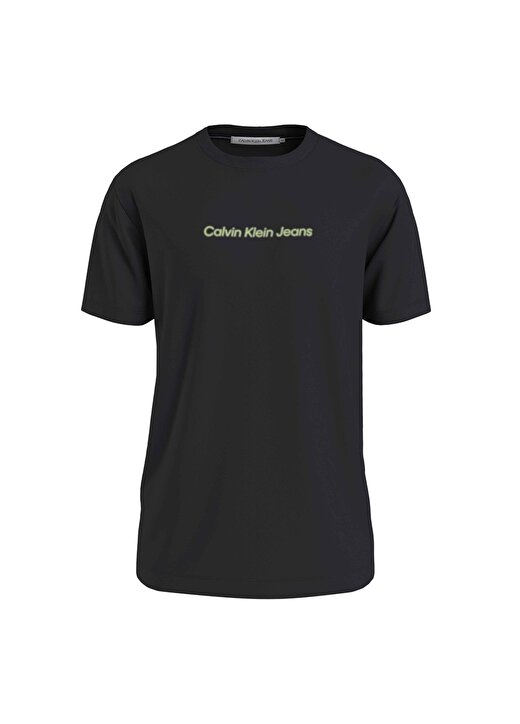 Calvin Klein Jeans Düz Siyah Erkek T-Shirt J30J324646BEH 2