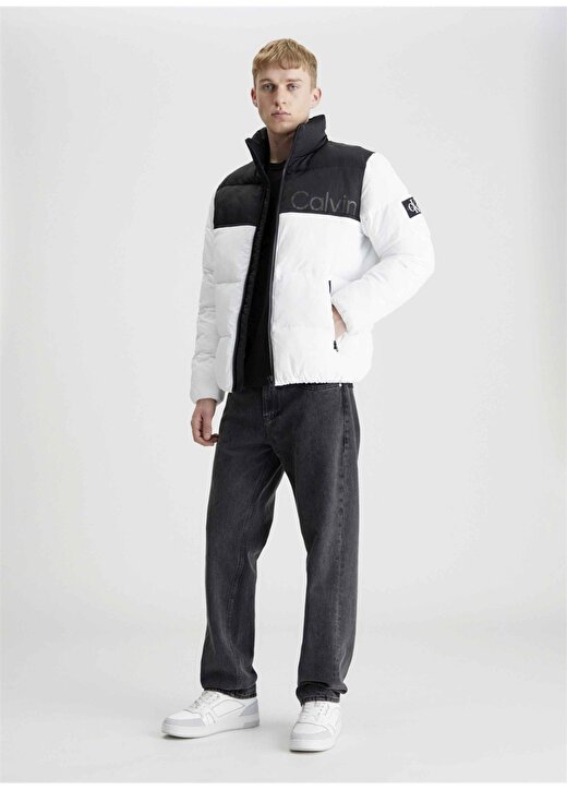 Calvin Klein Jeans Beyaz Erkek Mont J30J324667YAF 1