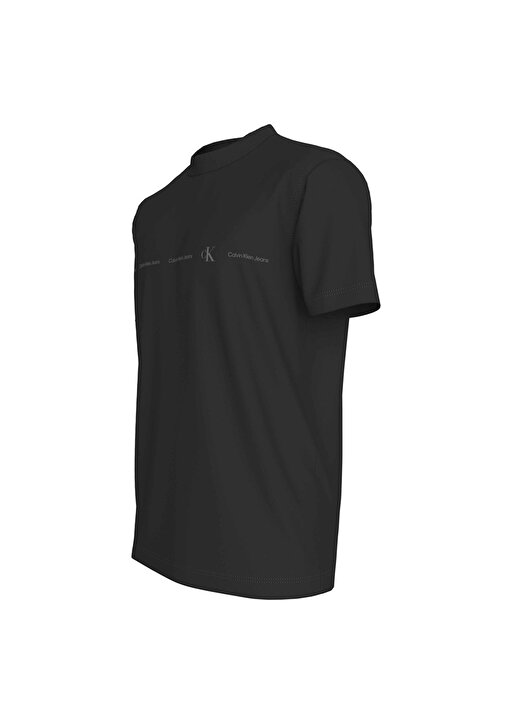 Calvin Klein Jeans Düz Siyah Erkek T-Shirt J30J324668BEH 2