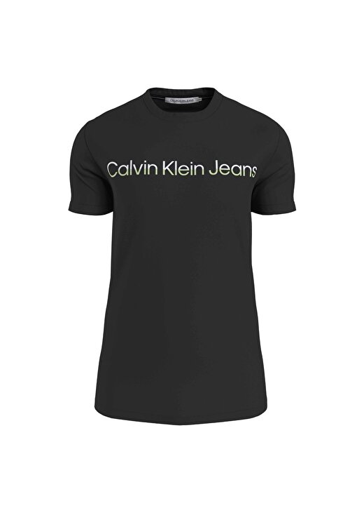 Calvin Klein Jeans Düz Siyah Erkek T-Shirt J30J324682BEH 2