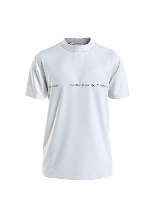 Calvin Klein Jeans Düz Beyaz Erkek T-Shirt J30J324668YAF 2