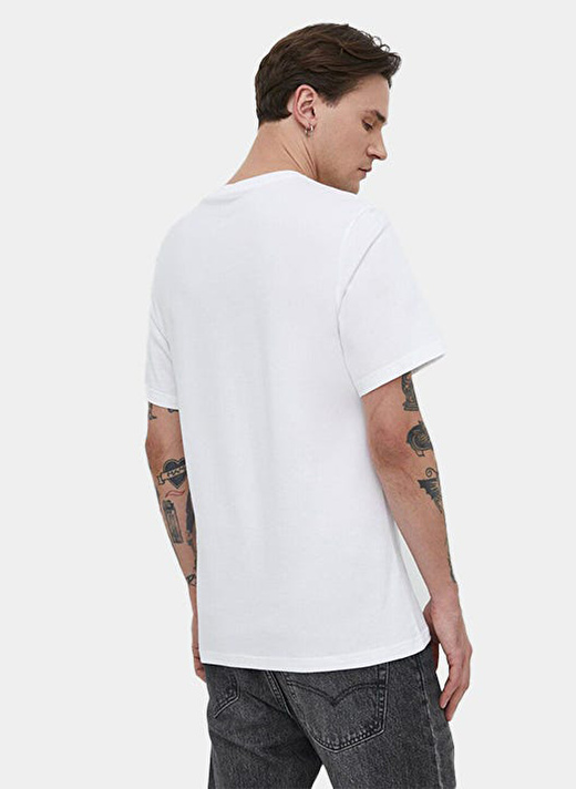 Converse Beyaz Yuvarlak Yaka Normal Kalıp T-Shirt 10026575-A02 STAR CHEVRON CAMO  3