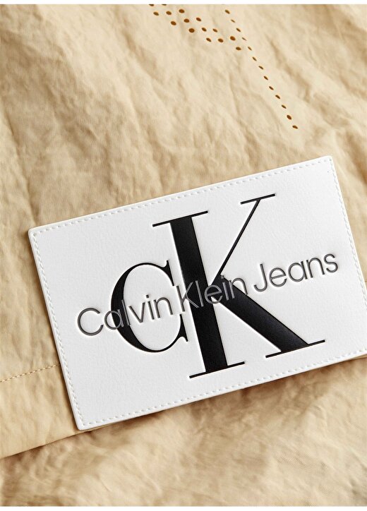 Calvin Klein Jeans Normal Bej Düz Erkek Gömlek J30J325025AAT 4