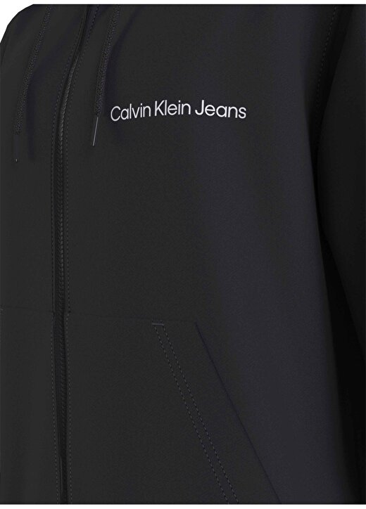 Calvin Klein Jeans Kapüşon Yaka Siyah Erkek Sweatshırt J30J325148BEH 2