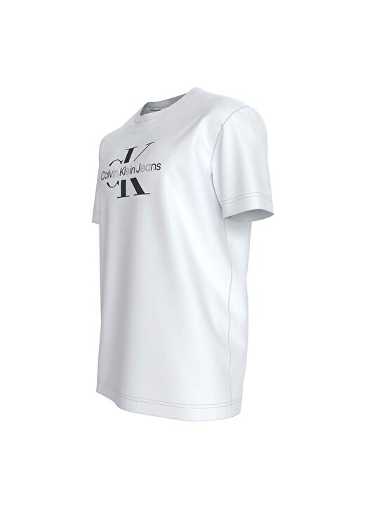 Calvin Klein Jeans Baskılı Beyaz Erkek T-Shirt J30J325190YAF 2