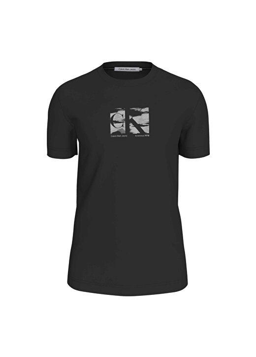 Calvin Klein Jeans Baskılı Siyah Erkek T-Shirt J30J325204BEH 1