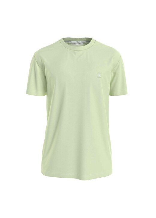 Calvin Klein Jeans Düz Açık Yeşil Erkek T-Shirt J30J325268LT6 1