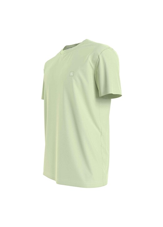Calvin Klein Jeans Düz Açık Yeşil Erkek T-Shirt J30J325268LT6 2