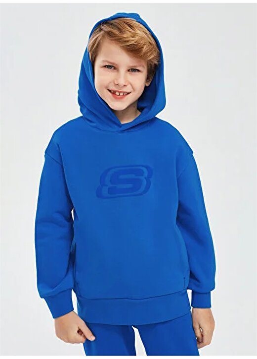 Skechers Erkek Çocuk Sweatshirt SK232064-403-Essential B Hoodie 1