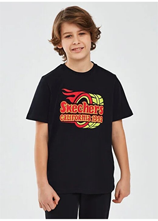 Skechers Erkek Çocuk T-Shirt SK241019-001-Graphic Tee B Shrt Slv 2