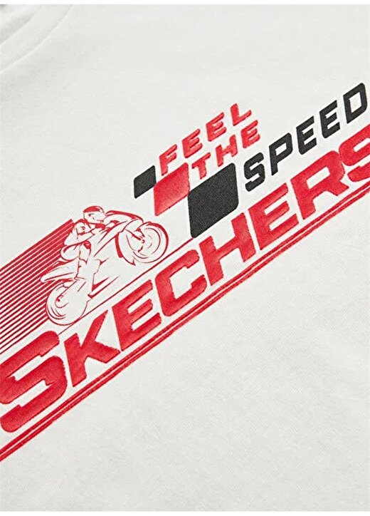 Skechers Erkek Çocuk T-Shirt SK241020-102-Graphic Tee B Shrt Slv 4