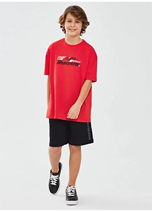 Skechers Erkek Çocuk T-Shirt SK241020-600-Graphic Tee B Shrt Slv 1