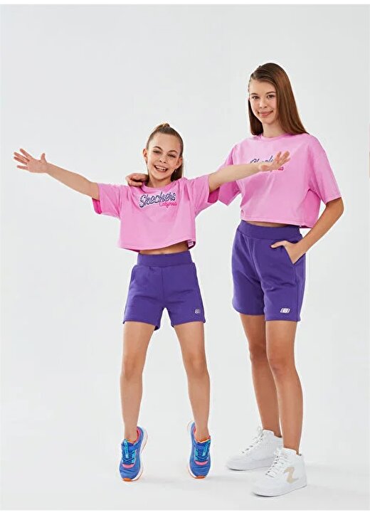 Skechers Kız Çocuk T-Shirt SK241040-590-Graphic Tee G Shrt Slv 2