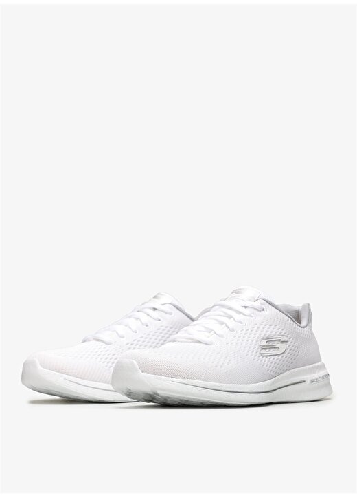 Skechers Beyaz - Gümüş Kadın Yürüyüş Ayakkabısı 88888036TK WSL BURST 2.0 3