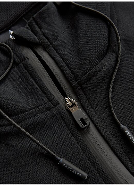 Skechers Siyah Erkek Kapüşon Yaka Regular Fit Sweatshirt S241035-001 2XI-Lock M Full Zip Hoo 3
