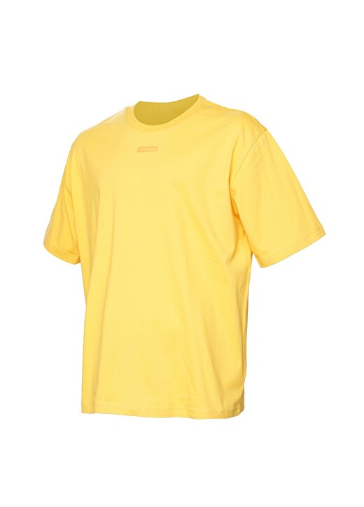 Hummel Sarı Bisiklet Yaka Oversized Erkek T-Shirt 911806-2523 HMLJAVON 2