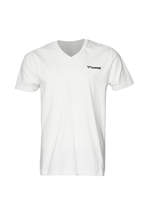 Hummel Beyaz Slim Fit Erkek T-Shirt 911641-9003 HMLKAISE 1