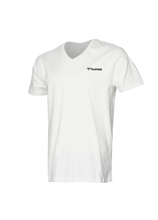 Hummel Beyaz Slim Fit Erkek T-Shirt 911641-9003 HMLKAISE 2