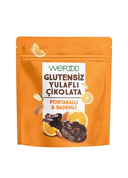 Wefood Glutensiz Yulaflı Çikolata Portakallı & Bademli 40 G 1