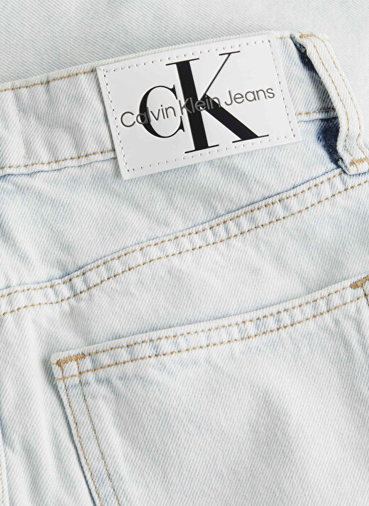 Calvin Klein Jeans Normal Bel Açık Mavi Kadın Denim Etek J20J2224891AA 2