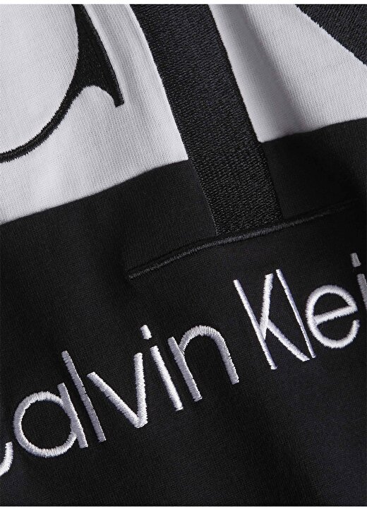 Calvin Klein Jeans Bisiklet Yaka Baskılı Siyah Diz Üstü Kadın Elbise J20J218862BEH 3