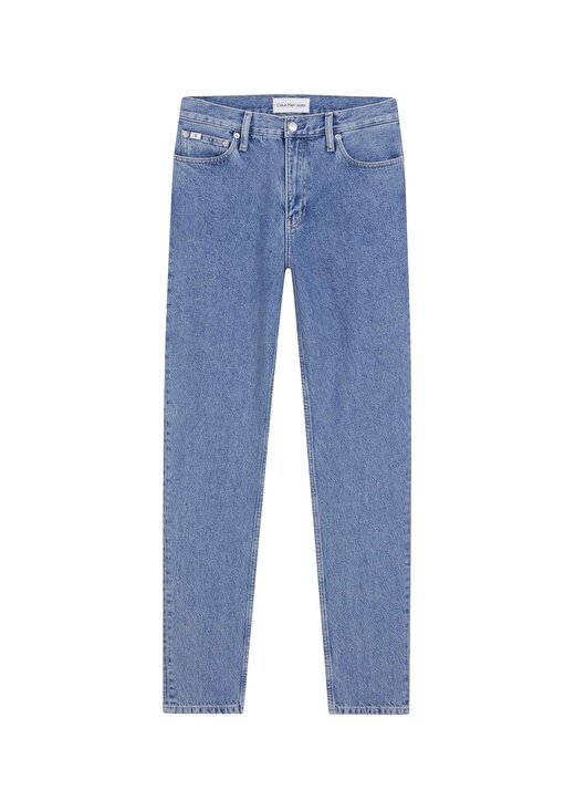 Calvin Klein Jeans Yüksek Bel Düz Paça Normal Açık Mavi Kadın Denim Pantolon J20J2221531AA 1
