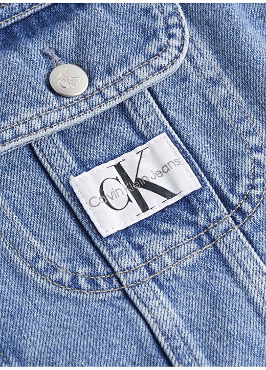 Calvin Klein Jeans İndigo Kadın Denim Ceket J20J2224731AA 2