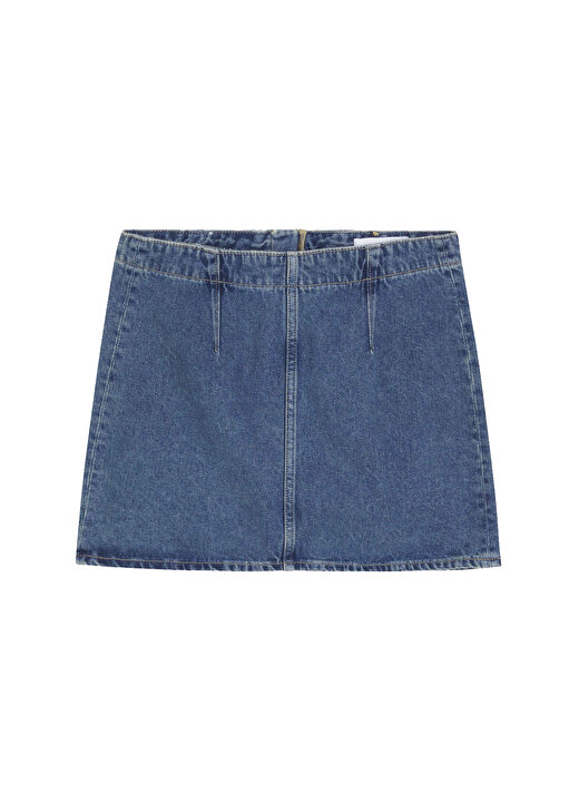 Calvin Klein Jeans Normal Bel İndigo Kadın Denim Etek J20J2224821A4 1