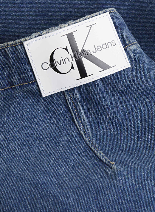 Calvin Klein Jeans Normal Bel İndigo Kadın Denim Etek J20J2224821A4 2