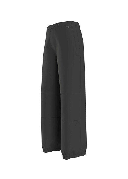 Calvin Klein Jeans Bağlamalı Bel Normal Siyah Kadın Pantolon J20J222609BEH 2