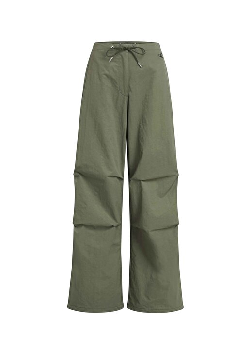 Calvin Klein Jeans Bağlamalı Bel Normal Haki Kadın Pantolon J20J222609LDY 1
