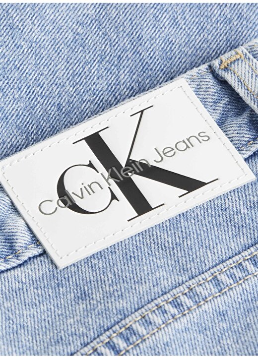 Calvin Klein Jeans Yüksek Bel Normal İndigo Kadın Denim Şort J20J2228001A4 3