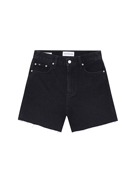 Calvin Klein Jeans Yüksek Bel Normal Siyah Kadın Denim Şort J20J2228121BY 1