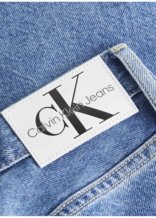 Calvin Klein Jeans Yüksek Bel Normal İndigo Kadın Denim Şort J20J2228011A4 3