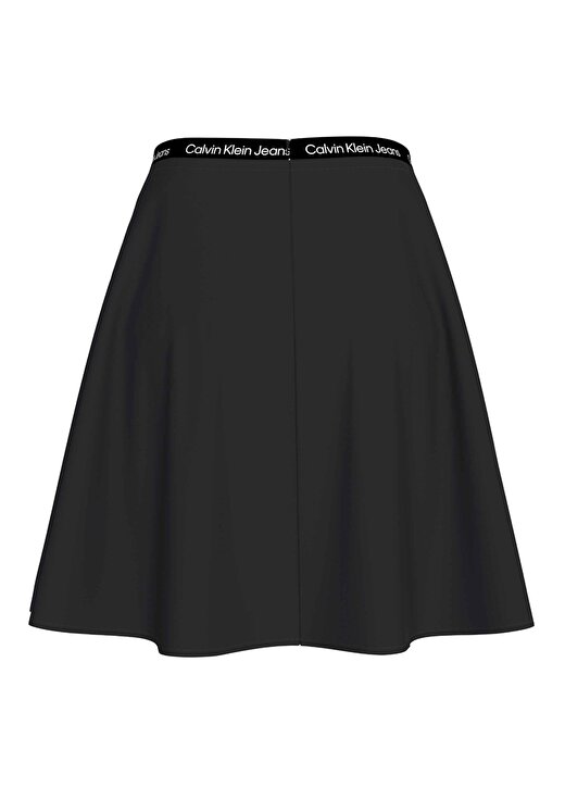 Calvin Klein Jeans Yüksek Bel Siyah Kadın Düz Kısa Etek J20J223143BEH 3