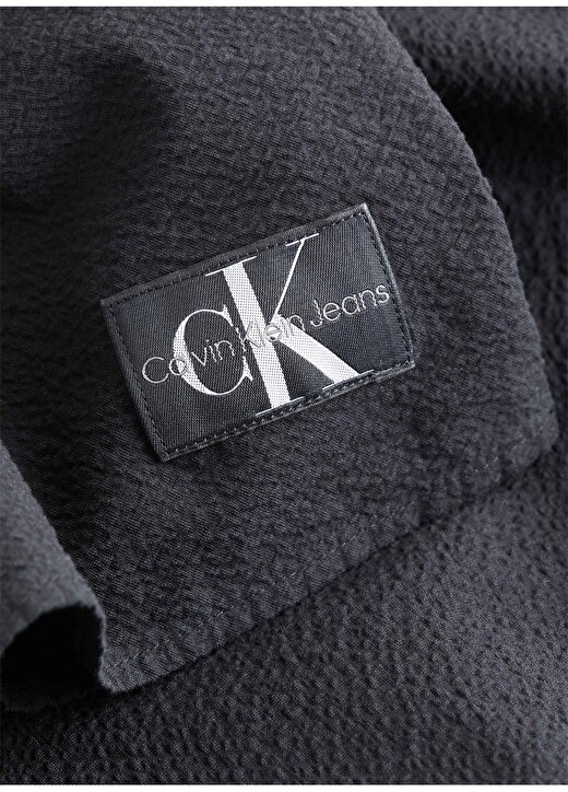 Calvin Klein Jeans Yuvarlak Yaka Düz Siyah Kısa Kadın Elbise J20J223425BEH 3