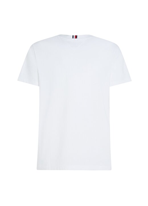 Tommy Hilfiger Bisiklet Yaka Beyaz Erkek T-Shirt MW0MW33688 3