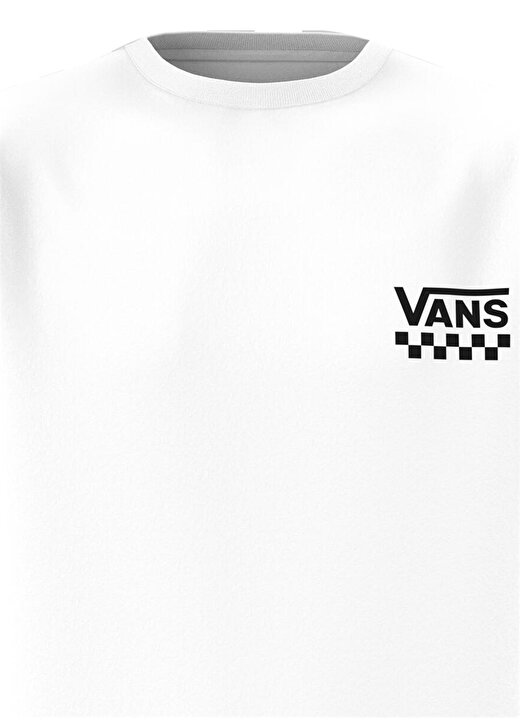 Vans Beyaz Erkek Yuvarlak Yaka Normal Kalıp T-Shirt VN0A7TLGWHT1 LEFT CHEST LOGO II 2