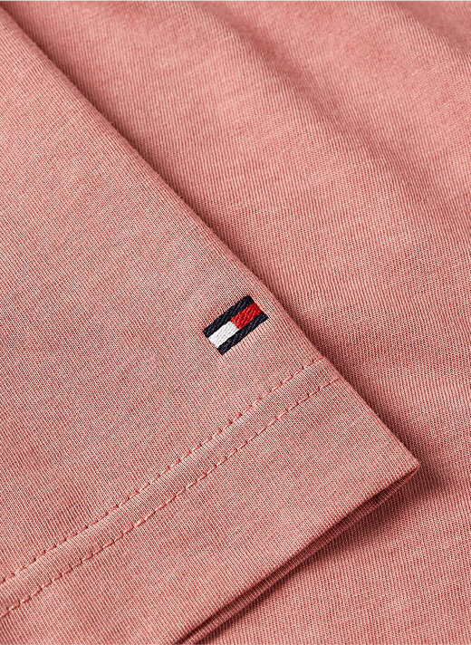 Tommy Hilfiger Bisiklet Yaka Pembe Erkek T-Shirt MW0MW35186 3